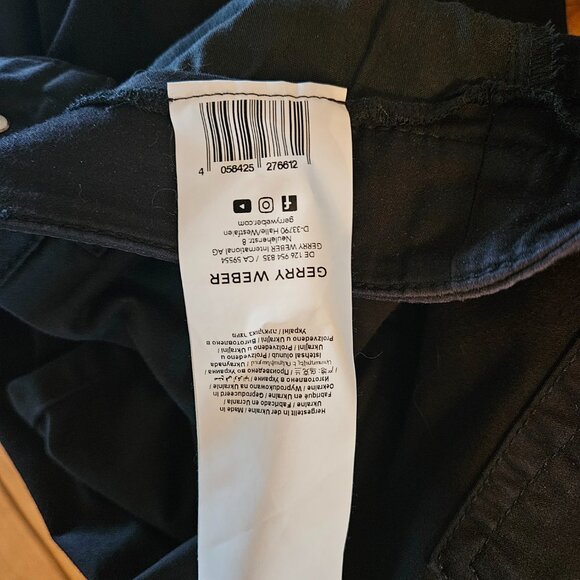 GERRY WEBER EDITION  Best4me Black Capris Sz 8/38R - Picture 6 of 7